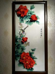 牡丹瓷洛陽(yáng)紅壁畫(huà)